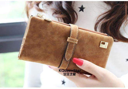New Winter Fashion Trends Pumping  Frosted Multi-card position two fold wallet