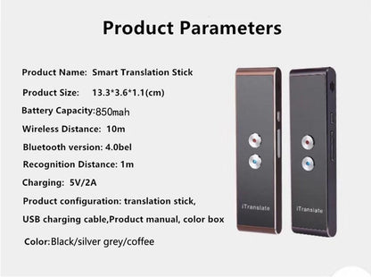 Smart Voice Translator - Two-Way Real Time Multi-Language Learning for Travel
