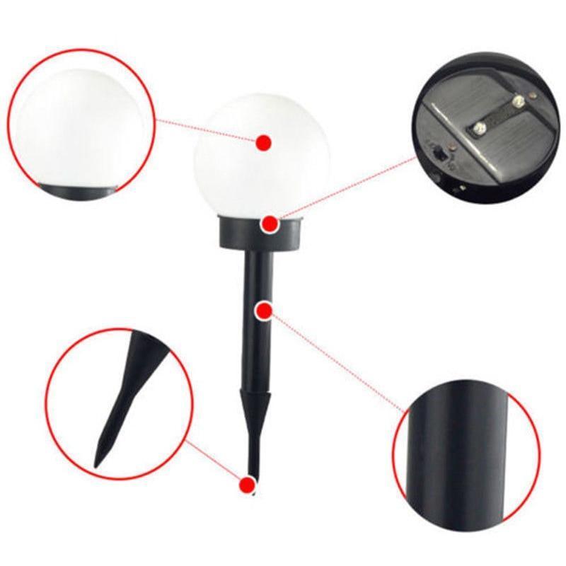 Outdoor solar garden path lights LED Lamp 4Pcs