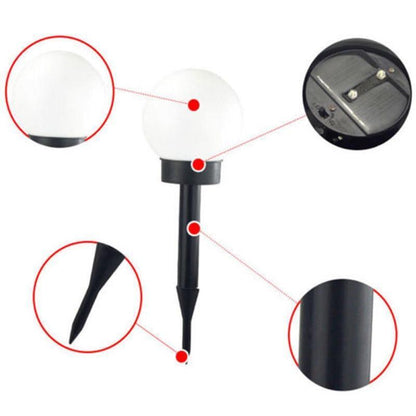 Outdoor solar garden path lights LED Lamp 4Pcs