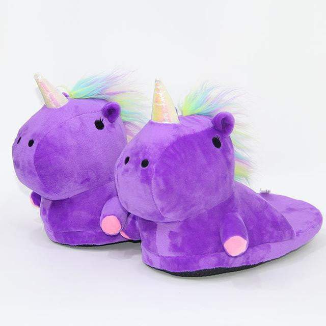 Plush Unicorn Slipperss