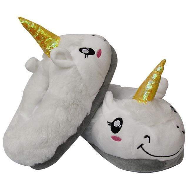 Plush Unicorn Slipperss