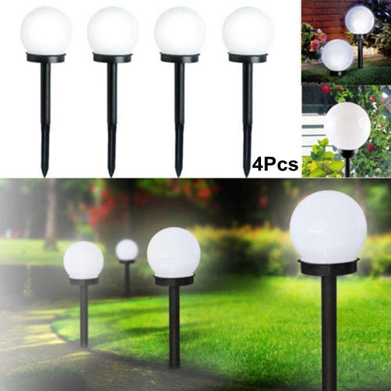 Outdoor solar garden path lights LED Lamp 4Pcs
