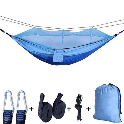 Outdoor Hanging Hammock With Mosquito Net