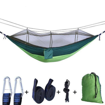 Outdoor Hanging Hammock With Mosquito Net