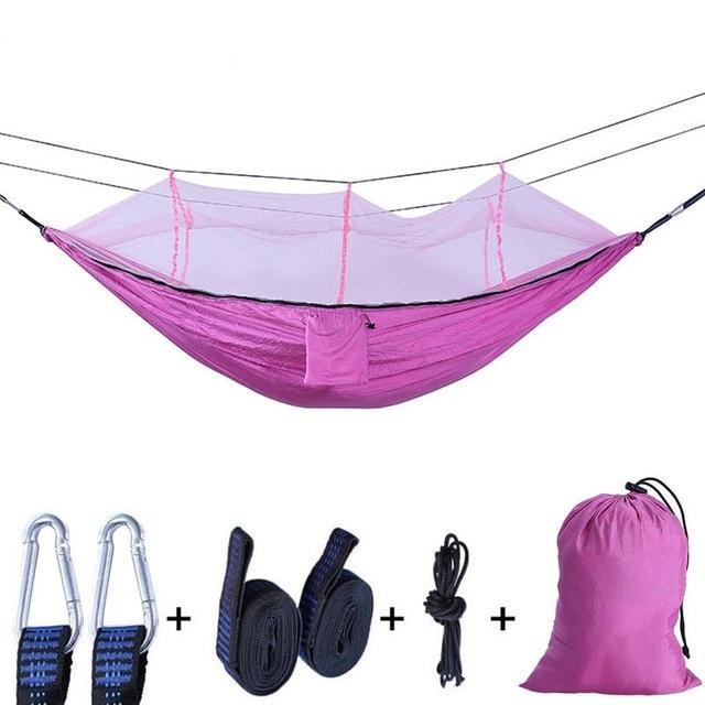 Outdoor Hanging Hammock With Mosquito Net