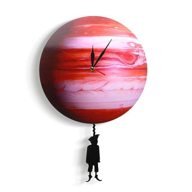 Wall Clock, Venus Planet Clock, Unique Wall Clock, Large Wall Clock, Steampunk Clock, Celestial Art Decor, Planetary Wall Decor, Boho