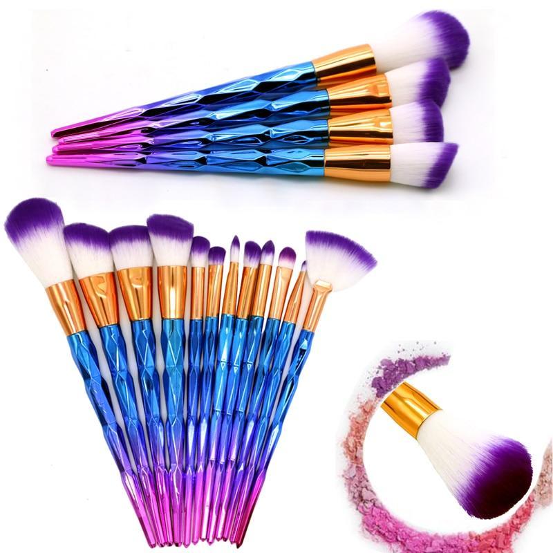 UniBow - 12 Unicorn Makeup Brushes