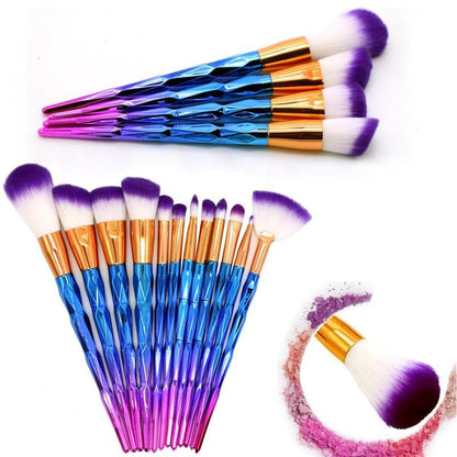 UniBow - 12 Unicorn Makeup Brushes