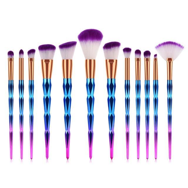 UniBow - 12 Unicorn Makeup Brushes
