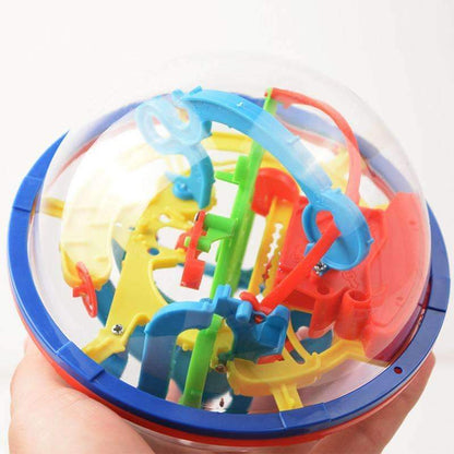 3D Maze Ball - Original Challenging 3D Labyrinth Contained Within A Sphere!