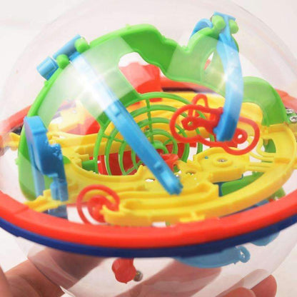 3D Maze Ball - Original Challenging 3D Labyrinth Contained Within A Sphere!