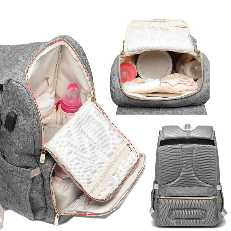 USB Charger Laptop Diaper Bag