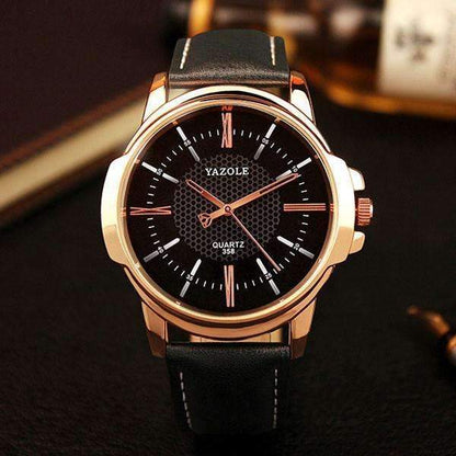 Watch Men Golden Wristwatch Quartz