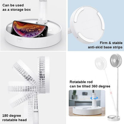 Rechargeable Mini Telescopic Fan
