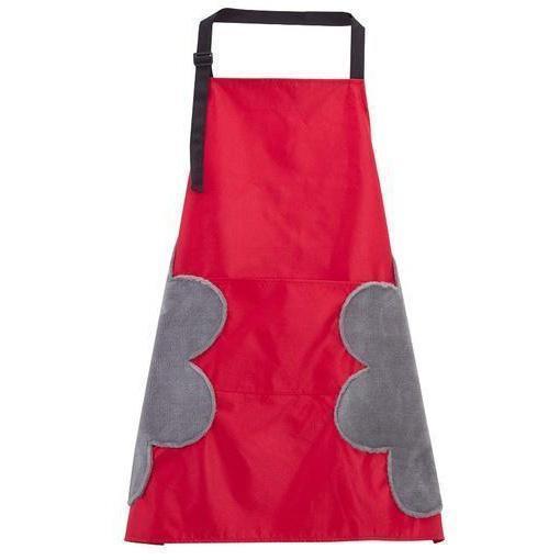 Kitchen Apron with Hand Wipers