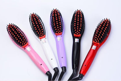 Hair Straightener Comb Brush