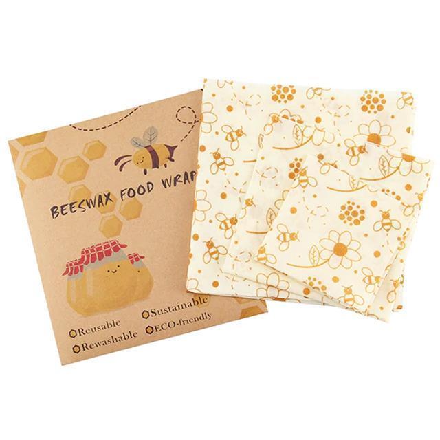 Reusable Beeswax Food Wrap (3 pcs)