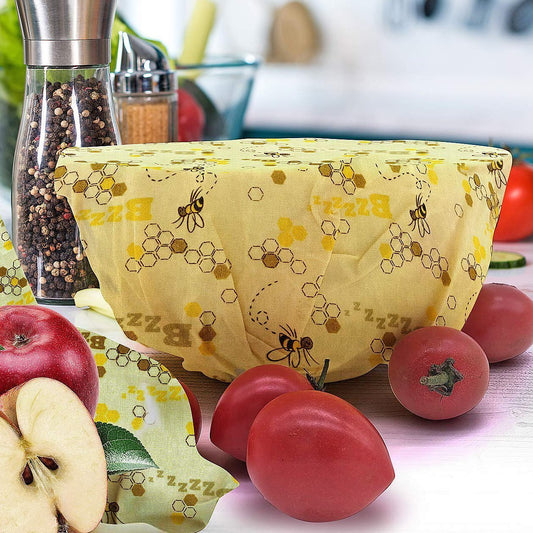 Reusable Beeswax Food Wrap (3 pcs)