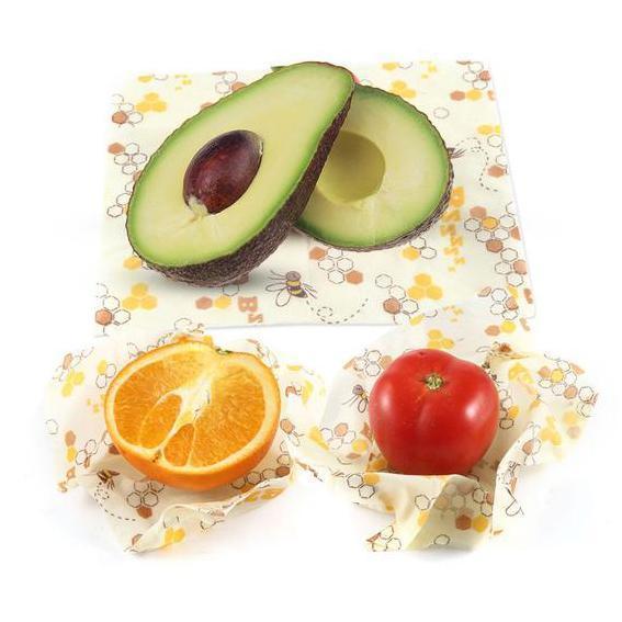 Reusable Beeswax Food Wrap (3 pcs)