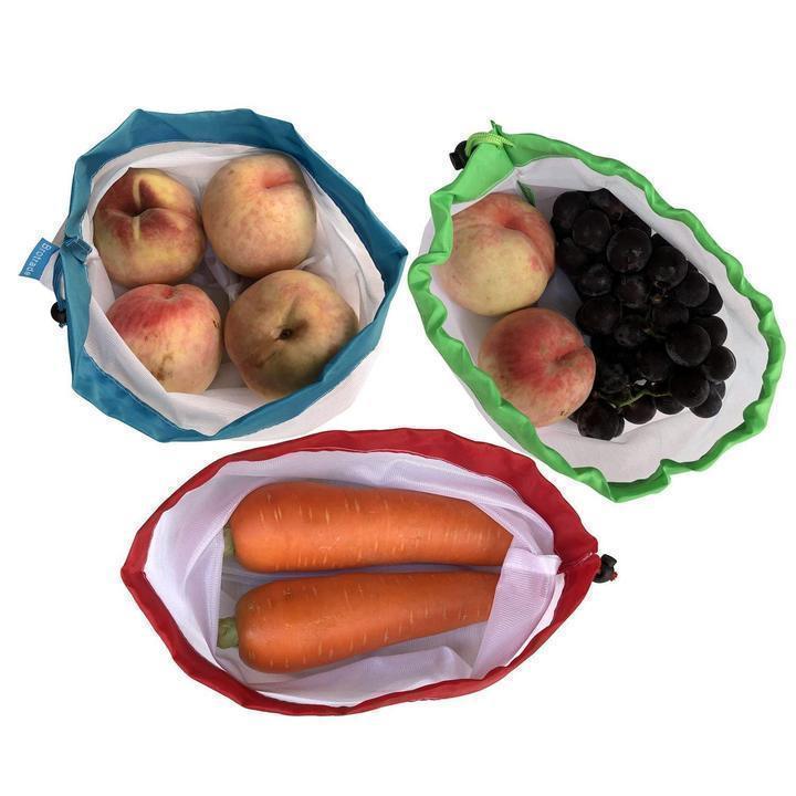 Reusable Refrigerator Mesh Bags (12 pcs)