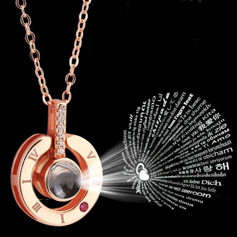100 Language Secret I Love You Necklace