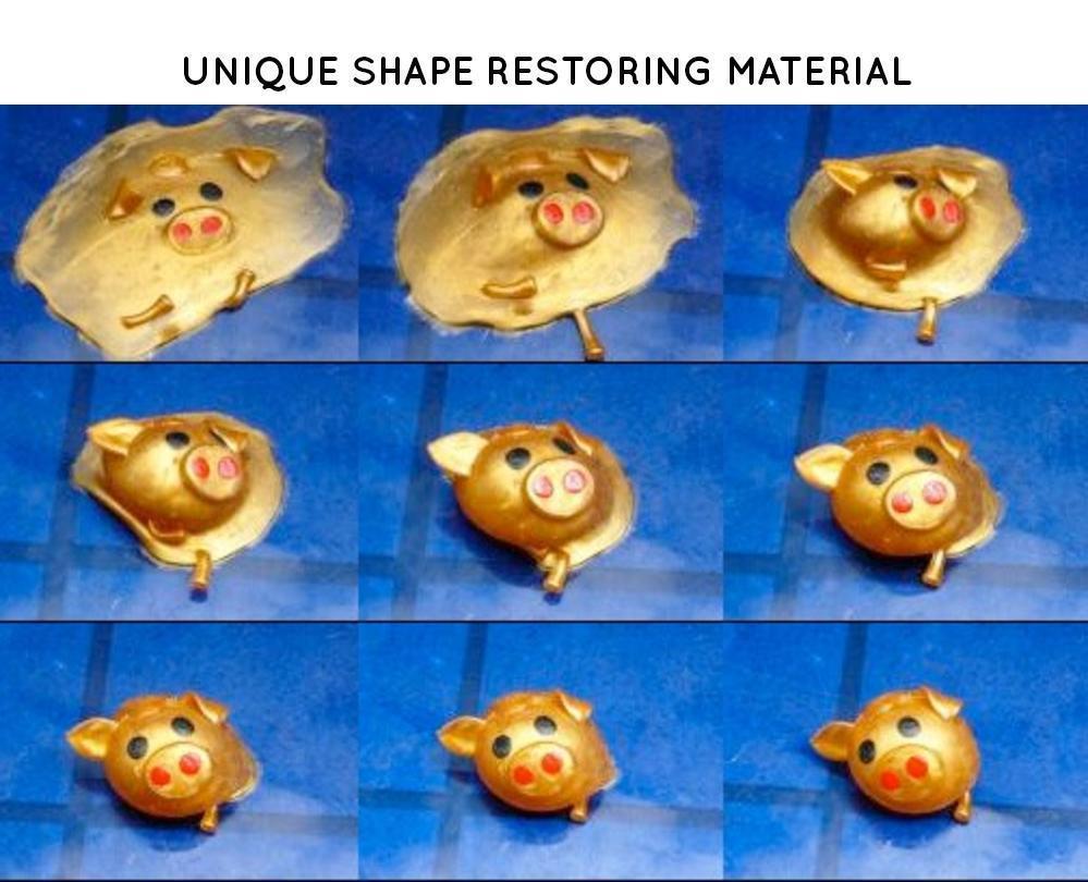 Shape Memory Pig Splat Toy