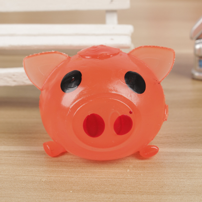Shape Memory Pig Splat Toy