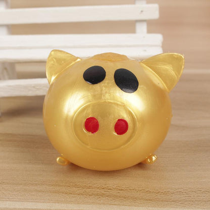 Shape Memory Pig Splat Toy