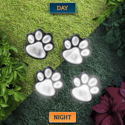 Paw Print Garden Lights