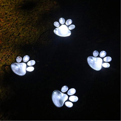 Paw Print Garden Lights