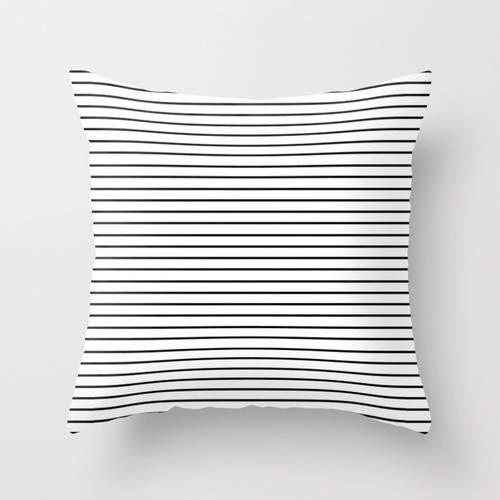 Minimalist Stripes Throw Pillow Cover