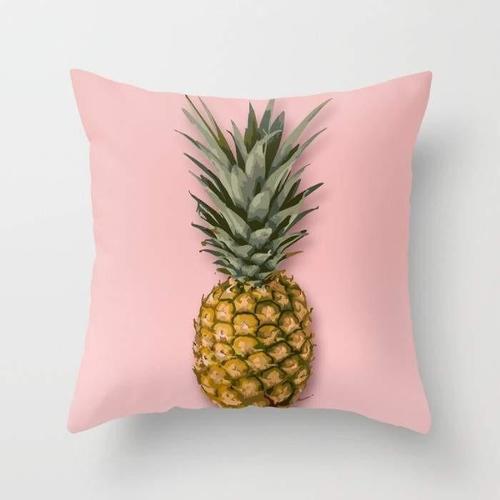 Pineapple Motif Throw Pillow