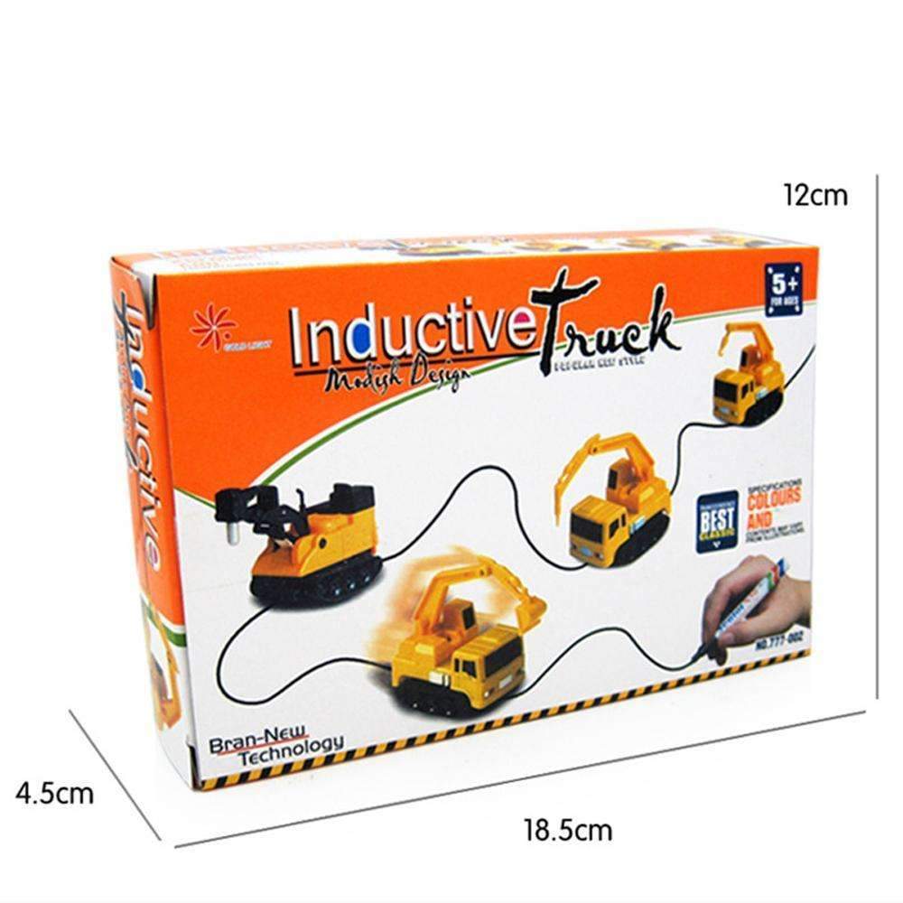 Magic Toy Vehicles Inductive - Toy Follows Any Line You Make Using a Marker!