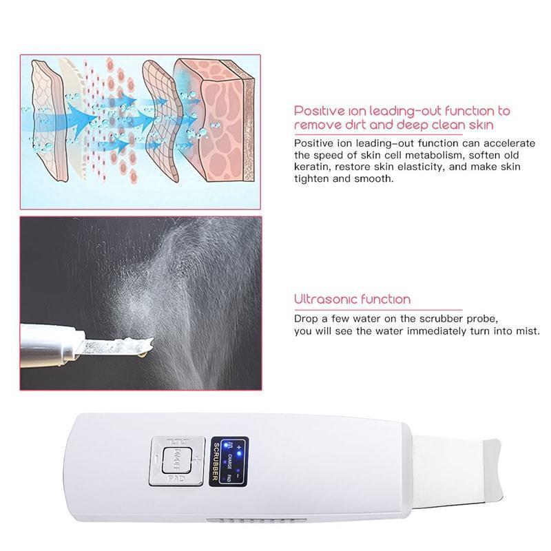 Ultrasonic Skin Scrubber Deep Face Cleaning Machine