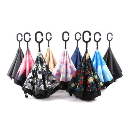 Double-Layer Hands-Free Inverted Umbrella