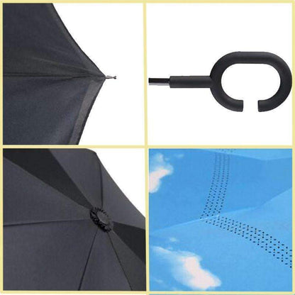 Double-Layer Hands-Free Inverted Umbrella