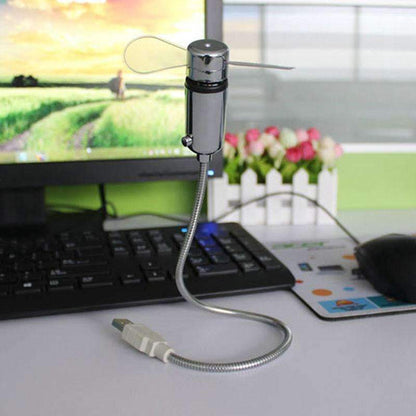 Mini LED Light USB Fan Clock High Quality