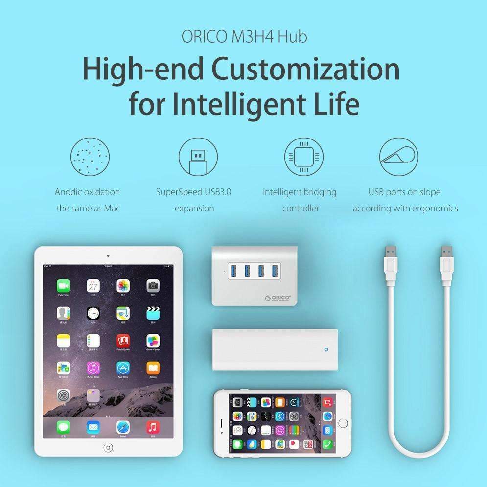 ORICO Port USB 3.0 HUB - Mac Design Mini High Quality And Speed Aluminum