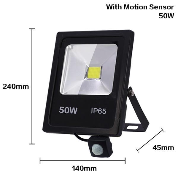 Motion Sensor LED Flood Light 10W 30W 50W 220V Floodlights searching lamp IP65 Reflector Outdoor lighting led exterior SpotLight