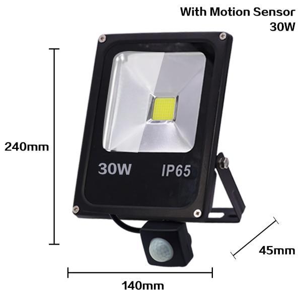 Motion Sensor LED Flood Light 10W 30W 50W 220V Floodlights searching lamp IP65 Reflector Outdoor lighting led exterior SpotLight