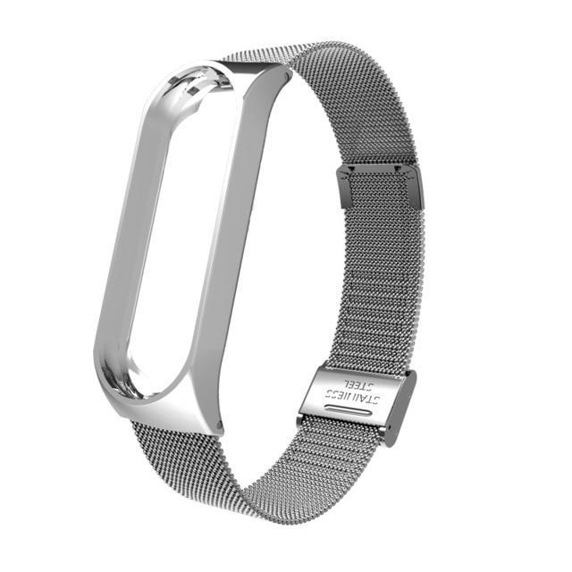 Mi Band 3 4 Wrist Strap Metal Screwless Stainless Steel For Xiaomi Mi Band 4 3 Strap Bracelet Miband 4 3 Wristbands Pulseira