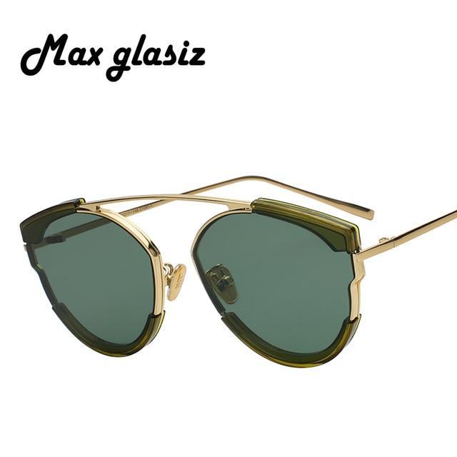 2018 Max  Retro Vintage Sunglasses Women Brand Designer Points Sun Glasses Oculos De Sol Feminino Woman Casual Sunglass UV400