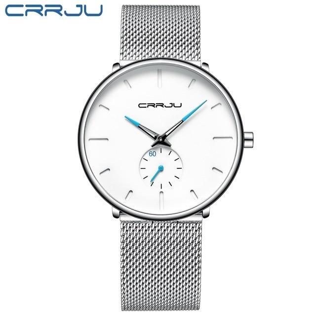 Fashion Mens Watches Top Brand Luxury Quartz Watch Men Casual Slim Mesh Steel Waterproof Sport Watch Relogio Masculino