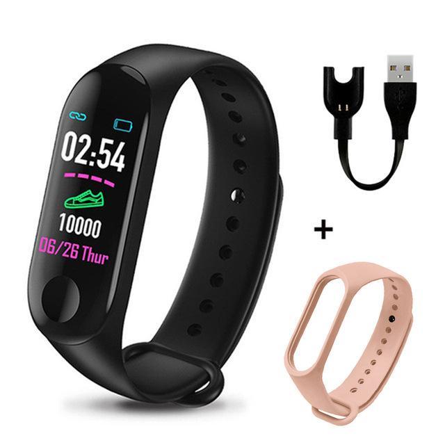 Smart Bracelet Heart Rate Blood Pressure Health Waterproof Smart Watch M3 Pro Bluetooth Watch Wristband Fitness Tracker