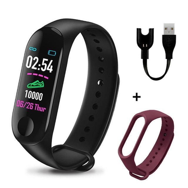 Smart Bracelet Heart Rate Blood Pressure Health Waterproof Smart Watch M3 Pro Bluetooth Watch Wristband Fitness Tracker