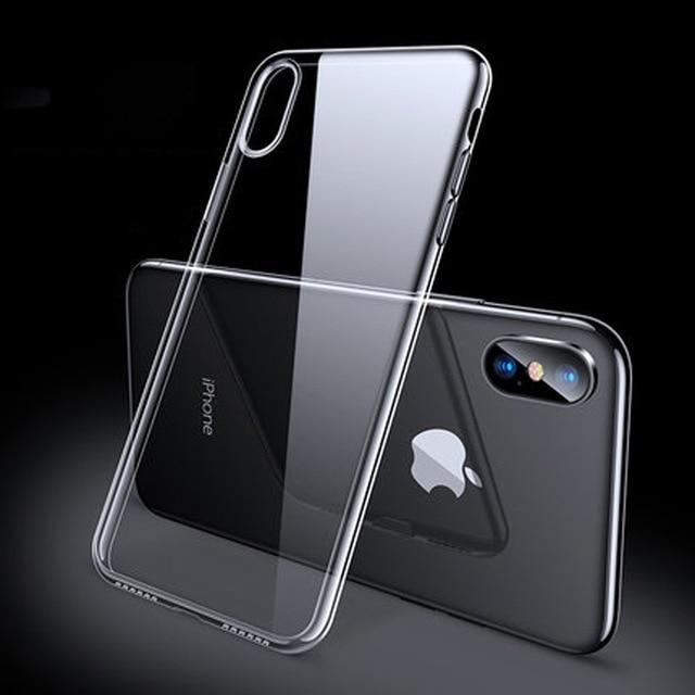 Luxury Case For iPhone X XS 8 7 6 s Plus Ultra Thin Slim Soft TPU Silicone Cover Case For iPhone XR 8