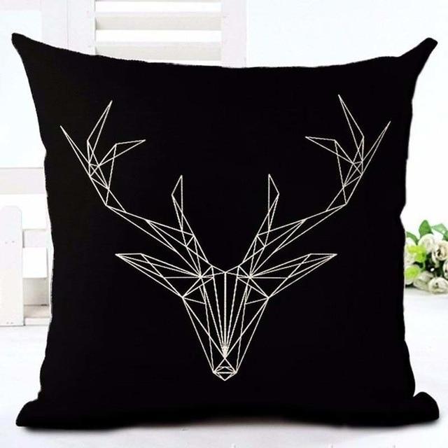 Black & White Decorative Cushion Cover
