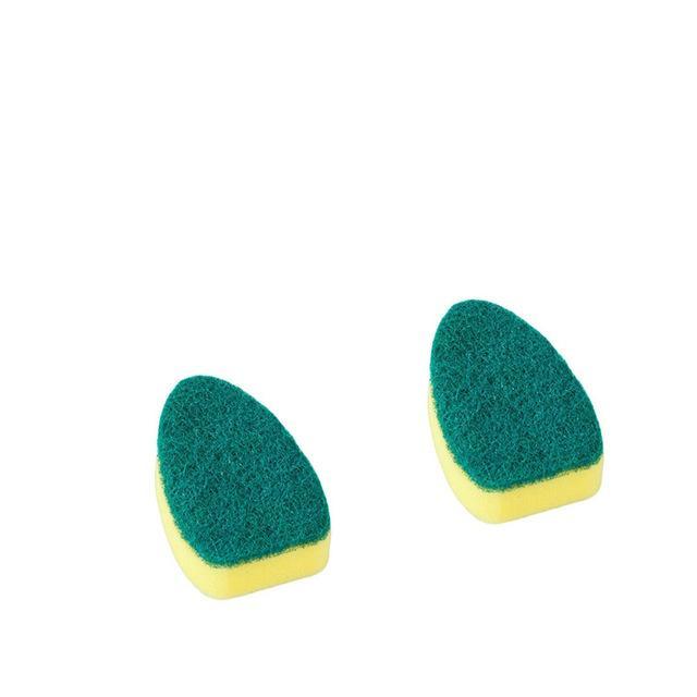 Dish Washing Tool Cleaning Brush Soap Dispenser Handle Refillable Bowls Cleaning Sponge Brush For Kitchen Organizer Accessories