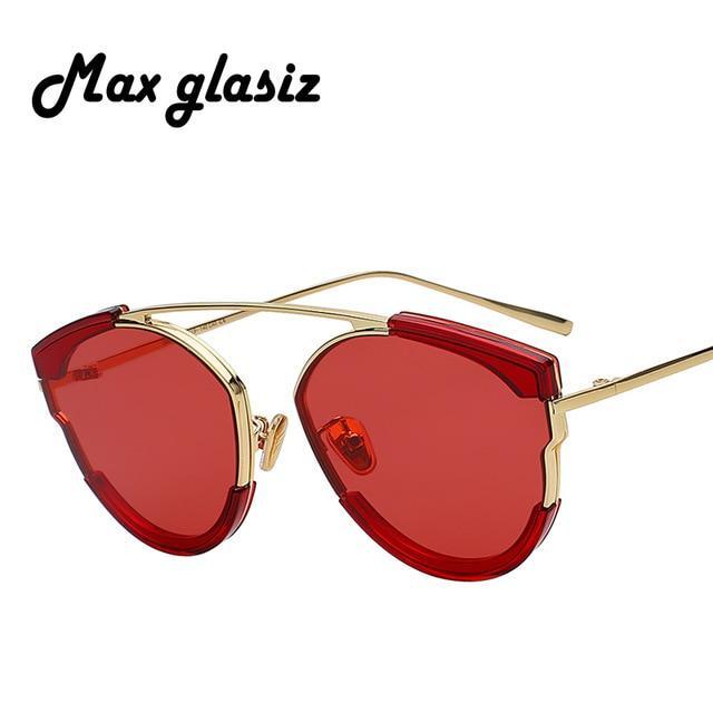 2018 Max  Retro Vintage Sunglasses Women Brand Designer Points Sun Glasses Oculos De Sol Feminino Woman Casual Sunglass UV400